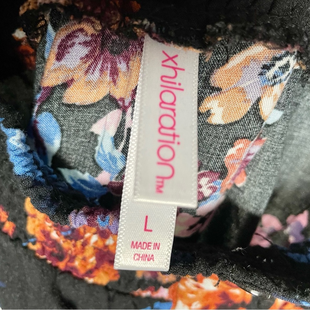 Xhilaration Black Floral Jumpsuit - Picture 5 of 5